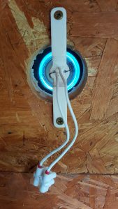Led-Halter eingebaut